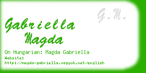 gabriella magda business card